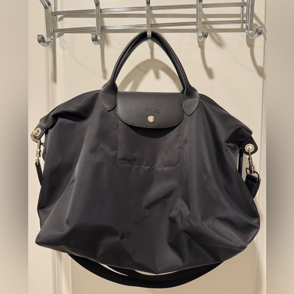 Longchamp Le Pliage Large Black Tote